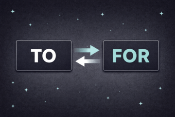 Difference between TO and FOR