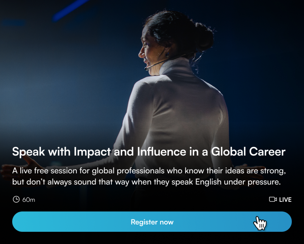 Speak with impact webinar