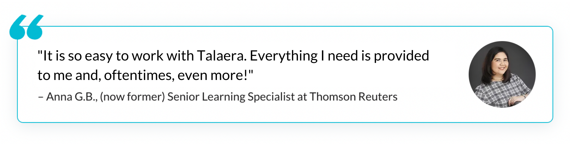 Reuters Quote Talaera Ziella