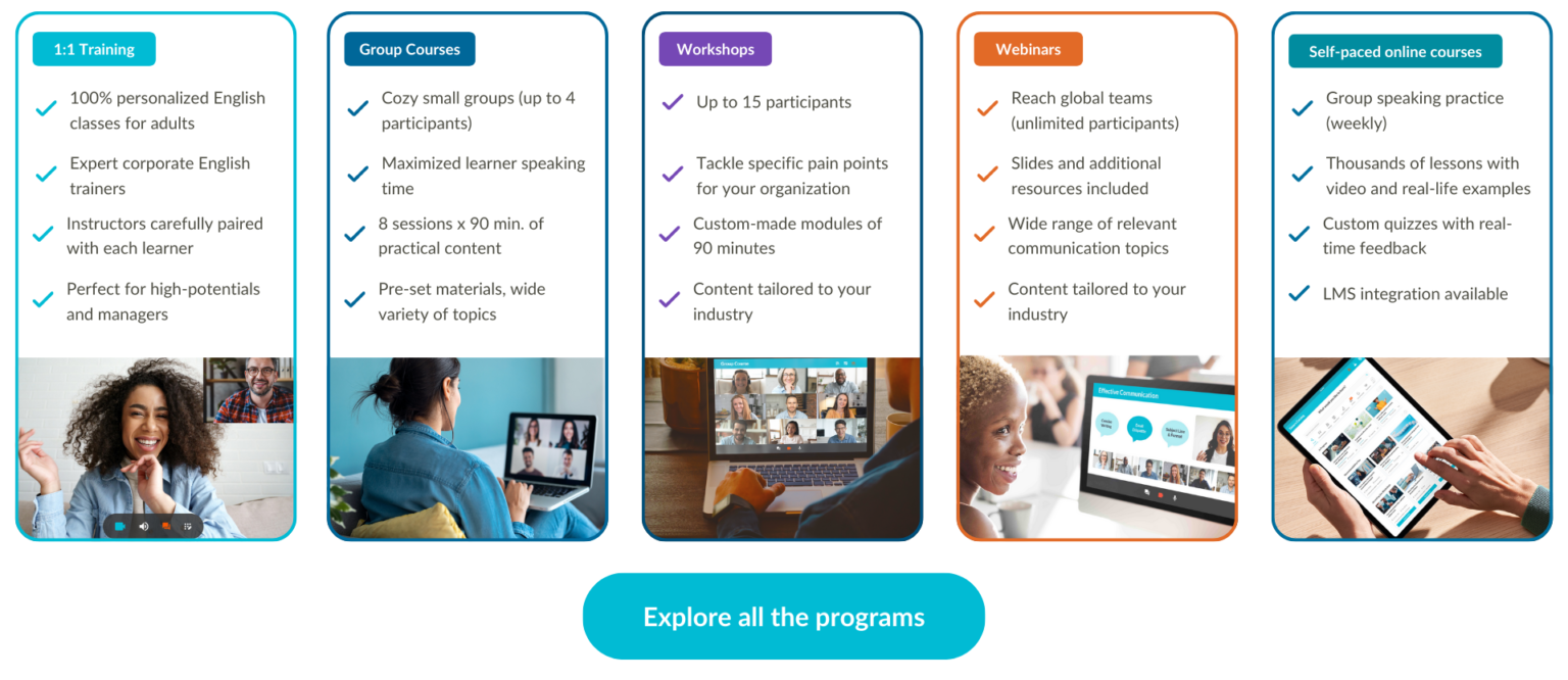 Talaera Business English Programs 2024