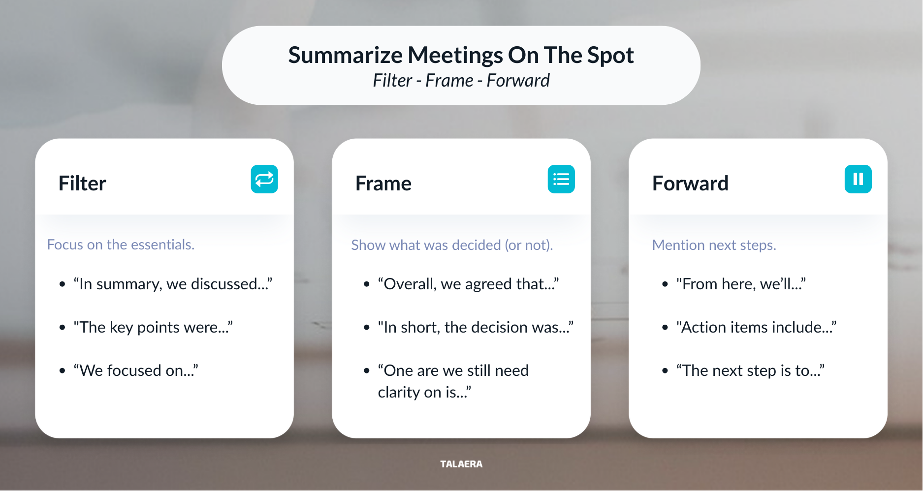 High Impact Communication - Summarize Complex Discussions