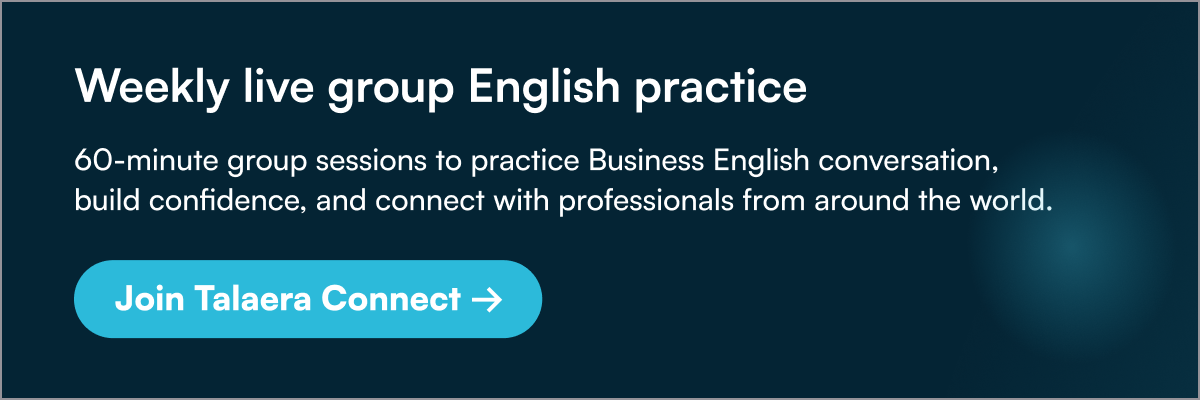 Weekly live group English practice