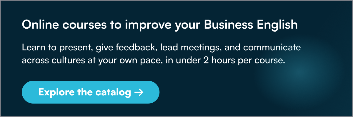 Online courses to improve your Business English