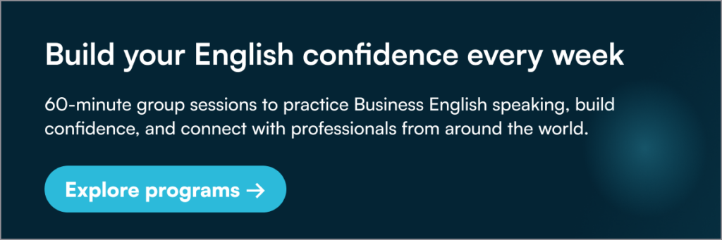 build English fluency and confidence