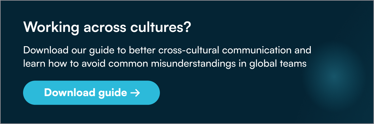 Working across cultures?