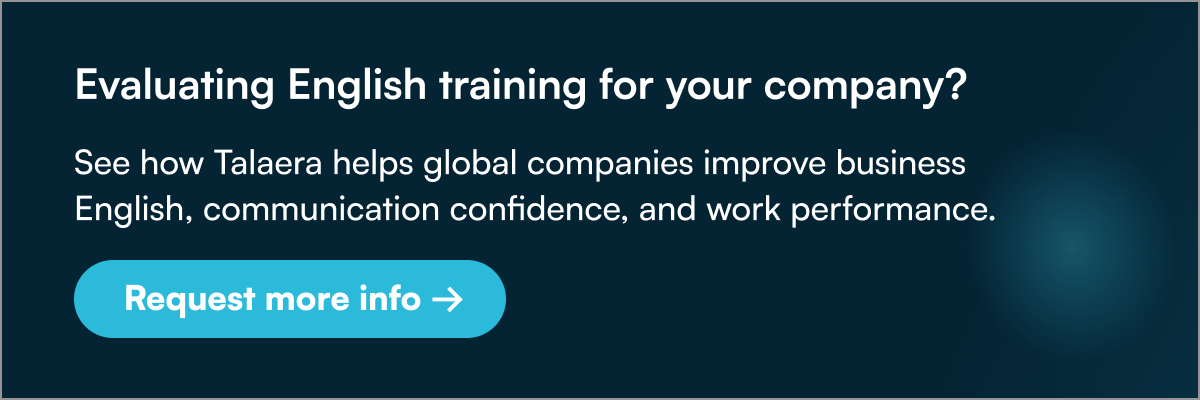 Corporate English training: Help your team communicate better in English