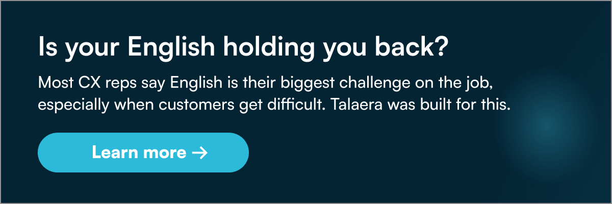 English for customer support