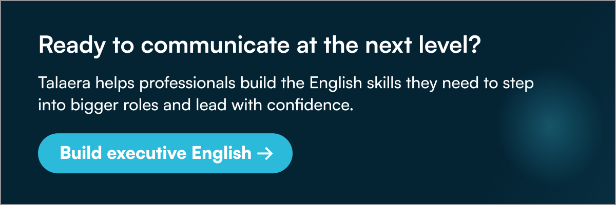 Build executive English - leadership communication